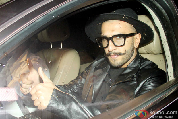 Ranveer Singh during the birthday bash of Priyanka Chopra