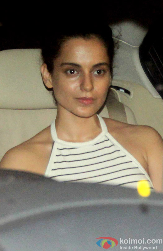 Kangana Ranaut during the birthday bash of Priyanka Chopra