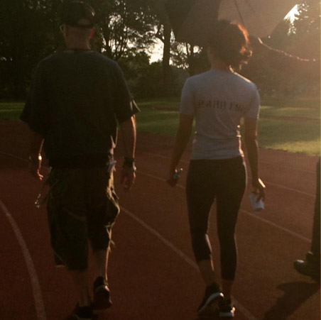 Priyanka Chopra on the sets of Quantico
