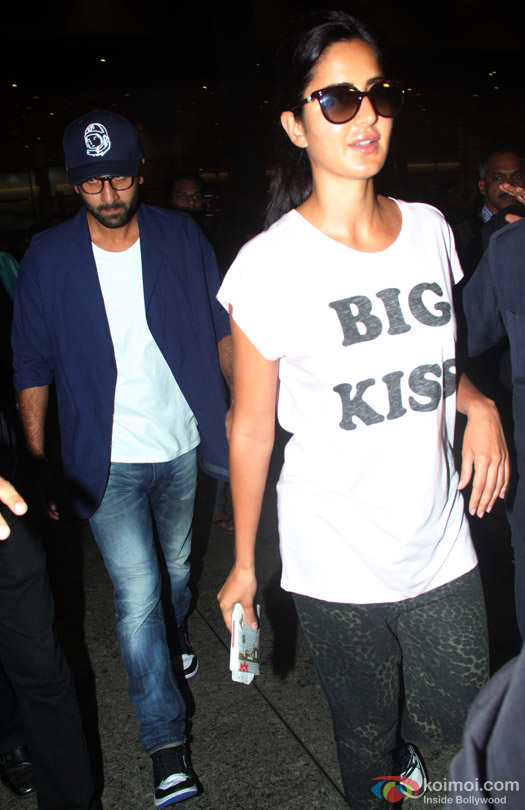 Ranbir Kapoor And Katrina Kaif Snapped At Airport