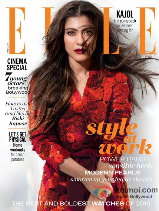 Kajol on Elle cover 
