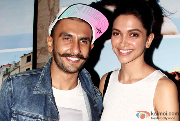 Ranveer Singh and Deepika Padukone at an event