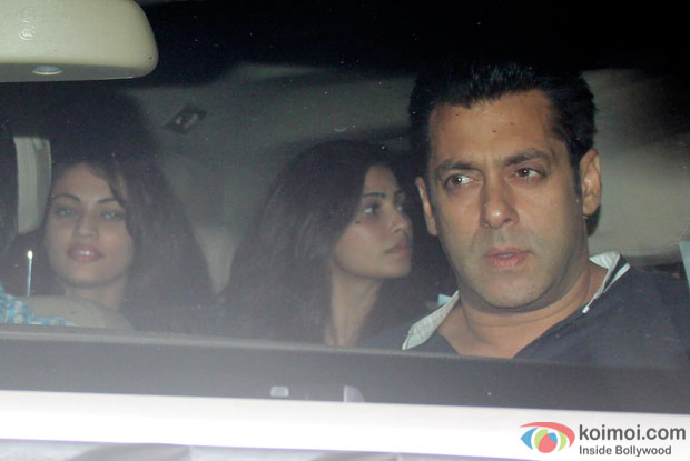 Sneha Ullal, Daisy Shah and Salman Khan Snapped At PVR Juhu