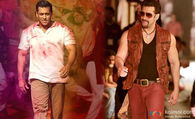 Salman Khan in a still from movie 'Bajrangi Bhaijaan' and 'Kick' Salman Khan in a still from movie 'Bajrangi Bhaijaan' and 'Kick'