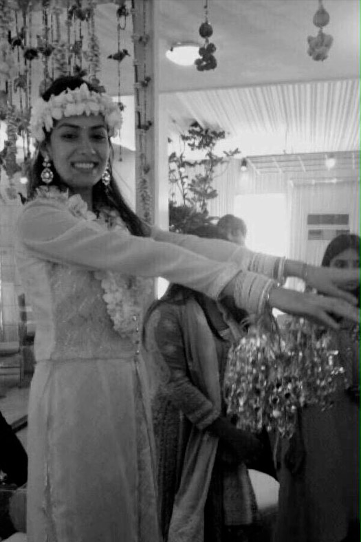 Mira Rajput during her sangeet ceremony with Shahid Kapoor