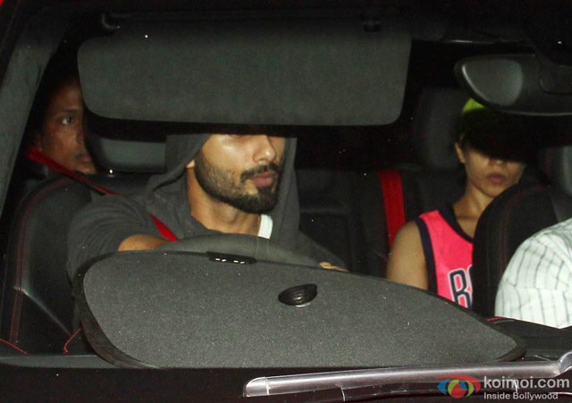 Shahid Kapoor Snapped Coming Out Of Gym