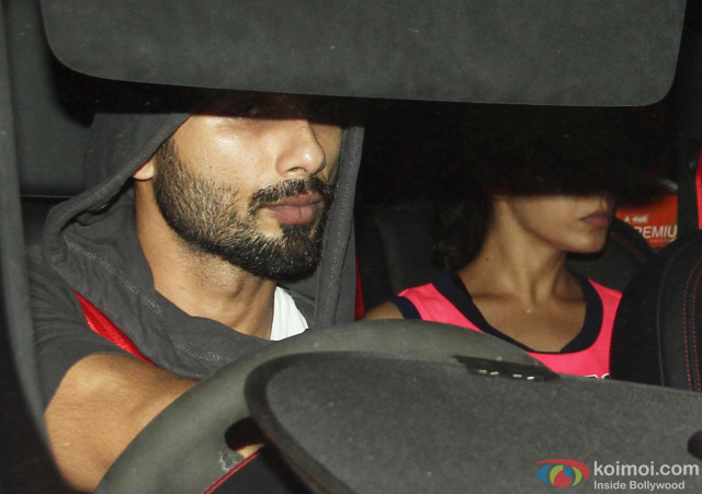 Shahid Kapoor Snapped Coming Out Of Gym