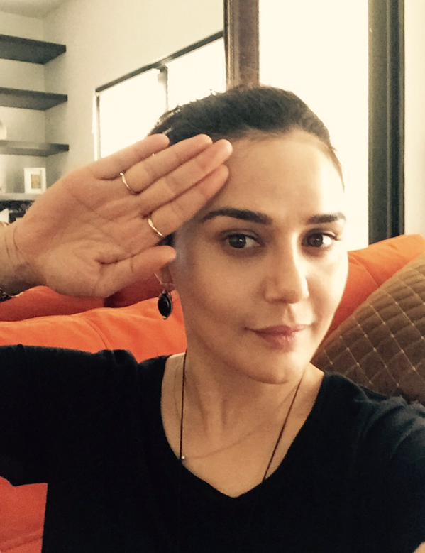 Preity Zinta's Salute Selfie