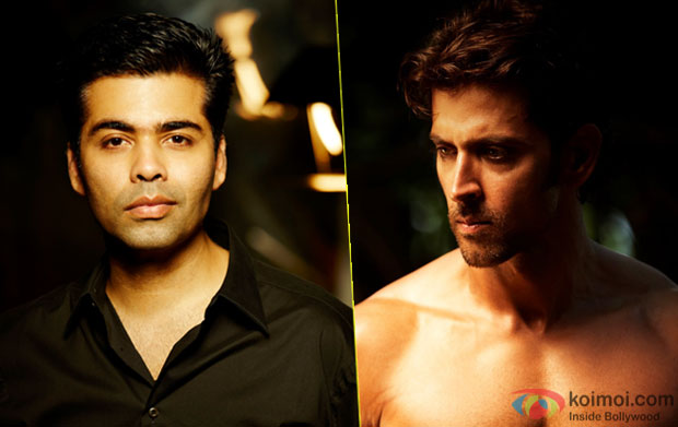 Karan Johar and Hrithik Roshan