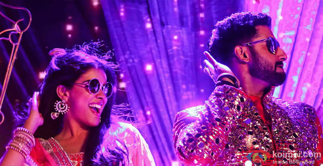 Asin and Abhishek Bachchan in a still from movie 'All Is Well'