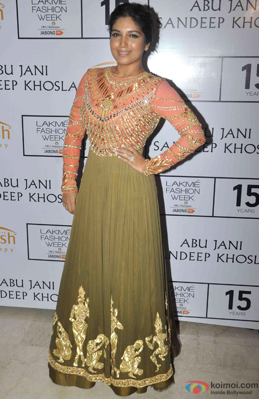 Bhumi Pednekar At Abu Jani Sandeep Khosla's Lakme Fashion Week Winter/ Festive 2015 Event