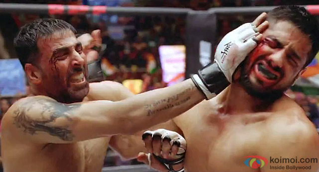Akshay Kumar and Sidharth Malhotra in a still from movie 'Brothers'