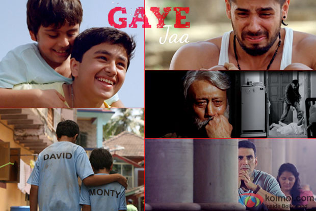 Sidharth Malhotra, Jackie Shroff and Akshay Kumar in a still from movie 'Brothers' 