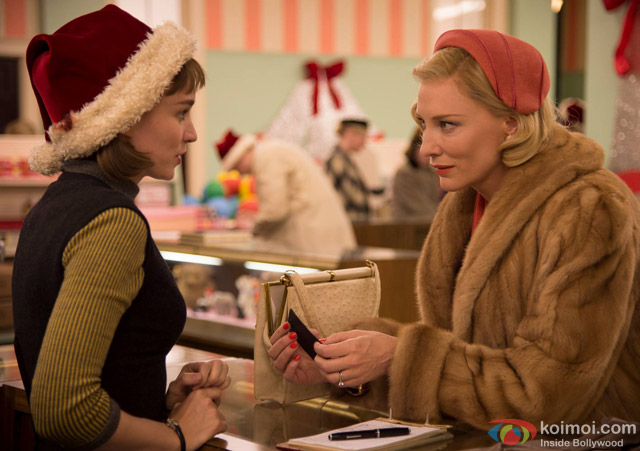 Cate Blanchett and Rooney Mara in a still from movie 'Carol'