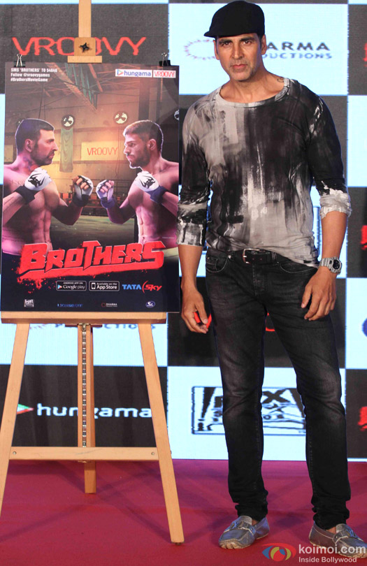 Akshay Kumar during the game launch 'Brothers: Clash of Fighters'