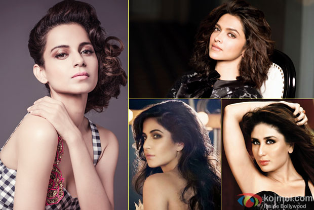 Kangana Ranaut, Deepika Padukone, Katrina Kaif and Kareena Kapoor Khan