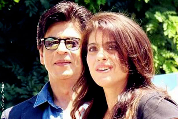 Shah Rukh Khan and Kajol on the sets of 'Dilwale'