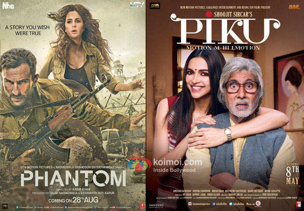 Phantom and Piku movie posters