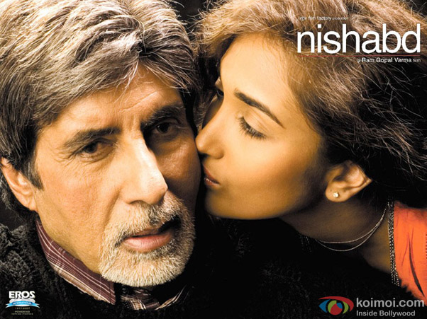 Amitabh Bachchan and Jiah Khan in a still from movie 'Nishabd'