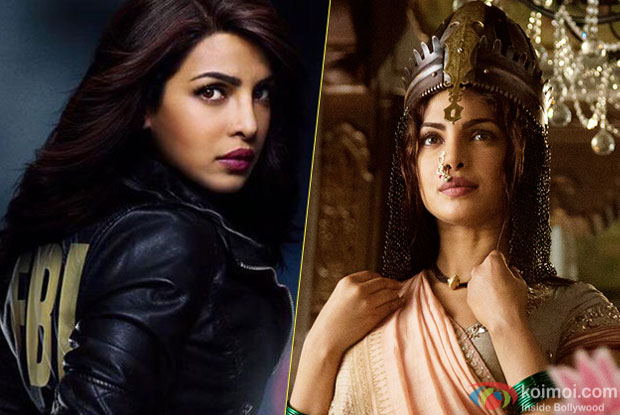 Priyanka Chopra in a still from Internation TV Show 'Quntico' and 'Bajirao Mastani' movie