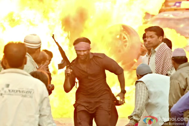 Saif Ali Khan in a still from movie 'Phantom'