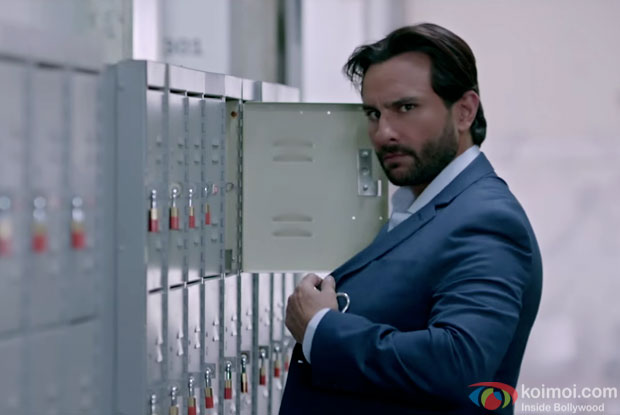 Saif Ali Khan in a still from movie 'Phantom'