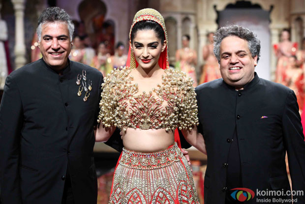 Sonam Kapoor walks the ramp during the BMW Indian Bridal Fashion Week 2015 Sonam Kapoor walks the ramp during the BMW Indian Bridal Fashion Week 2015