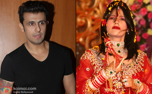 Sonu Nigam and Radhe Maa
