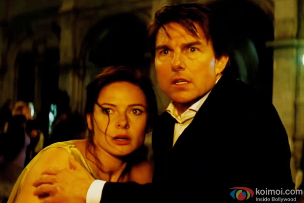 Tom Cruise in a still from movie 'Mission: Impossible - Rogue Nation' Tom Cruise in a still from movie 'Mission: Impossible - Rogue Nation'