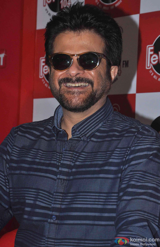 Anil Kapoor during the promotion of movie 'Welcome Back' at Fever 104 FM