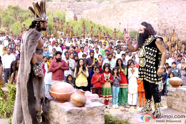 Gurmeet Ram Rahim Singh Ji Insan in a still from movie 'MSG-2 The Messenger'