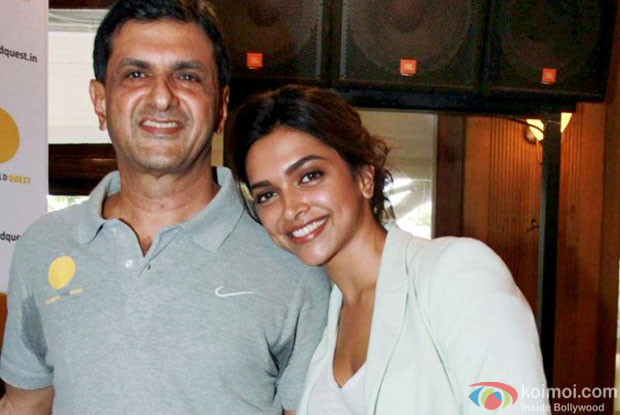 Prakash Padukone and Deepika Padukone