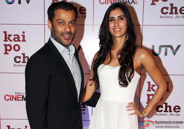 Abhishek Kapoor with his wife Pragya Yadav