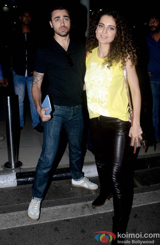 Imran Khan And Kangana Ranaut Clicked At Airport