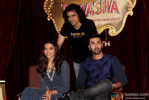 Deepika Padukone, Imtiaz Ali and Ranbir Kapoor