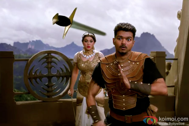 Vijay in a still from movie 'Puli' Vijay in a still from movie 'Puli'