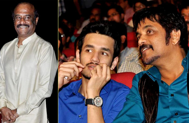 Rajinikanth, Akhil and Akkineni Nagarjuna