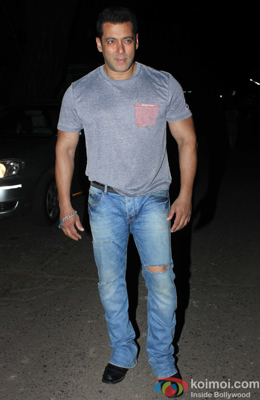 Salman Khan spotted at mehaboob studio