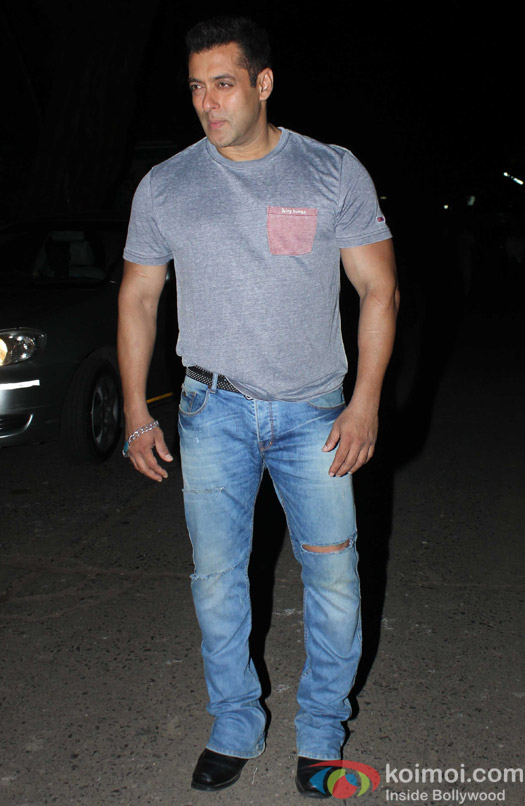 Salman Khan spotted at mehaboob studio