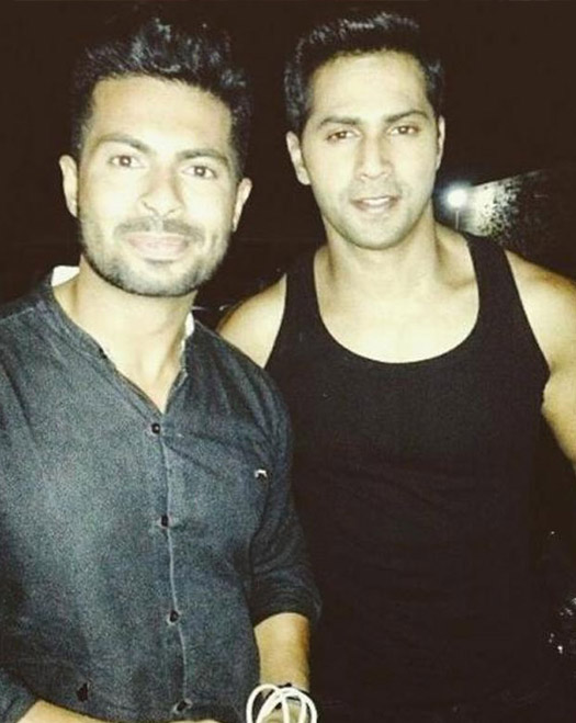Varun Dhawan on the sets of movie 'Dilwale'