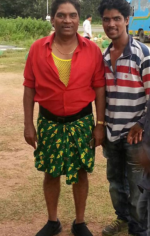 Johnny Lever on the sets of movie 'Dilwale'