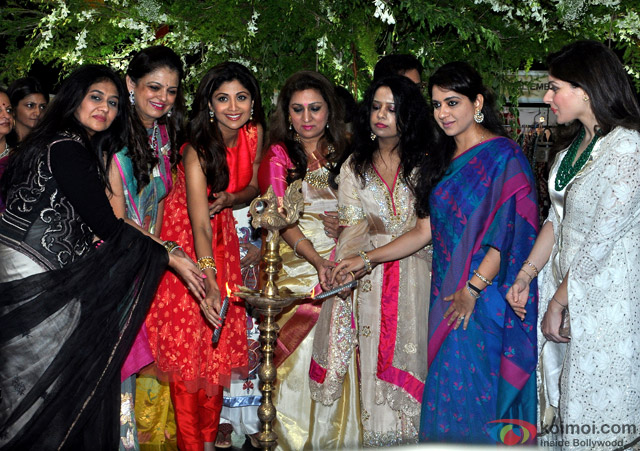 Shilpa Shetty and Shaina NC during the Inauguration of IMC Ladies Wing Exhibition