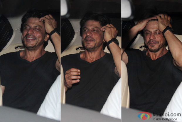 Shah Rukh Khan spotted at olive bar in bandra