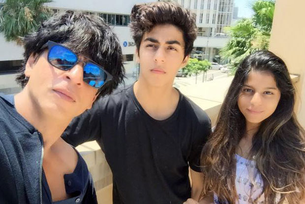 Shah Rukh Khan with Aryan and Suhana