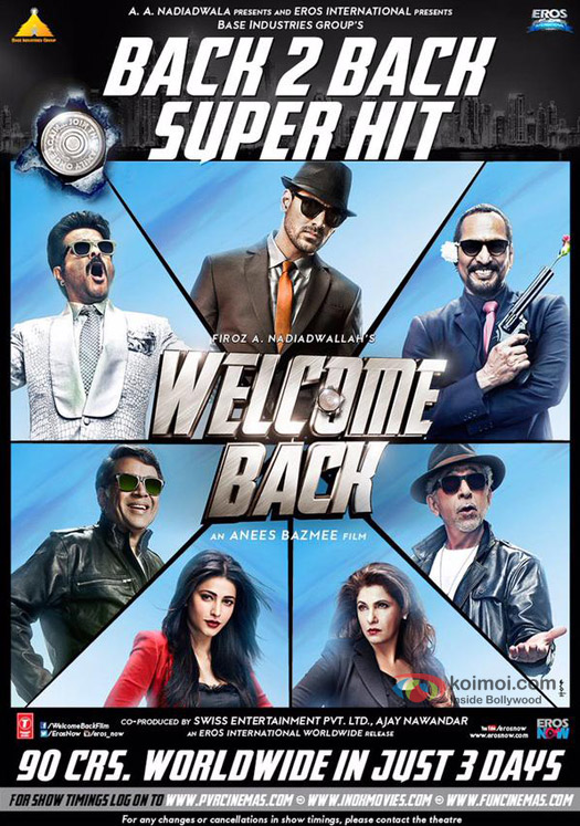 Welcome Back Movie Poster Welcome Back Movie Poster