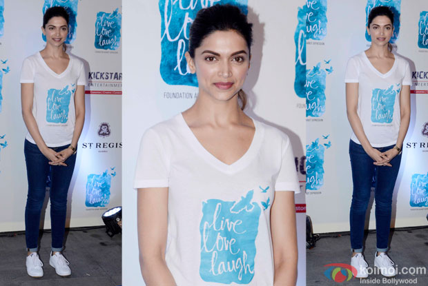  Deepika Padukone during the launch of her NGO The Live Love Laugh Foundation 