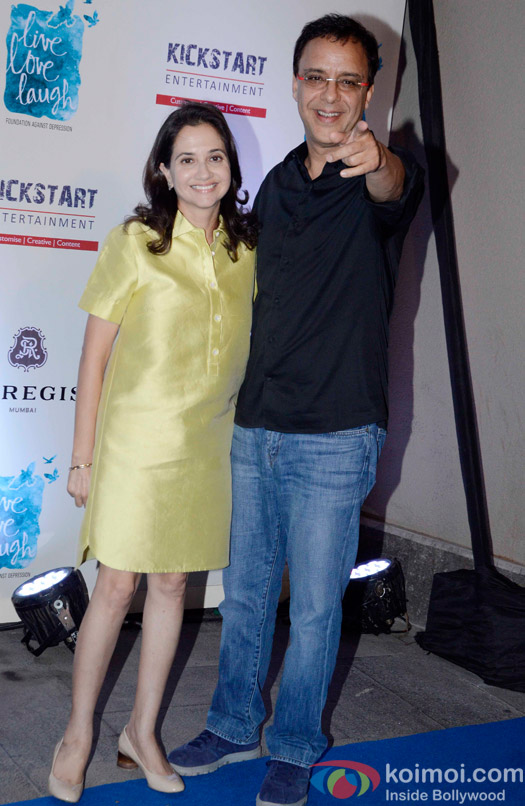 Vidhu Vinod Chopra and Anupama Chopra during the launch of Deepika Padukone's NGO The Live Love Laugh Foundation
