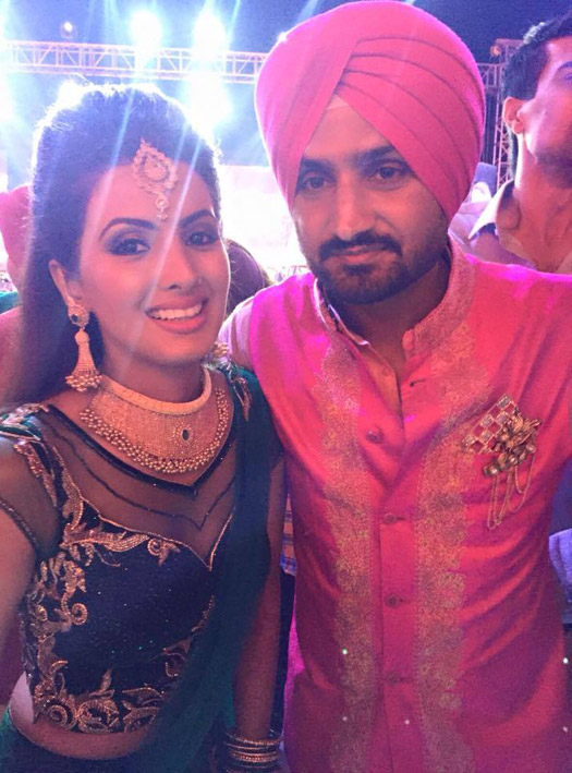 Harbhajan Singh and Geeta Basra