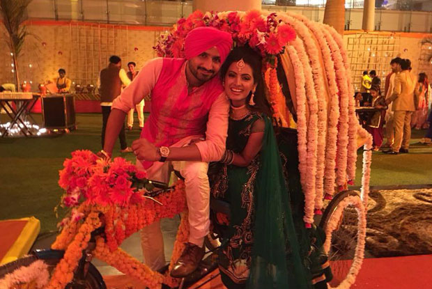 Harbhajan Singh and Geeta Basra