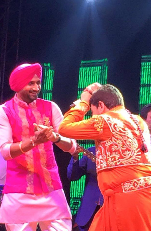 Harbhajan Singh and Gurdas Maan